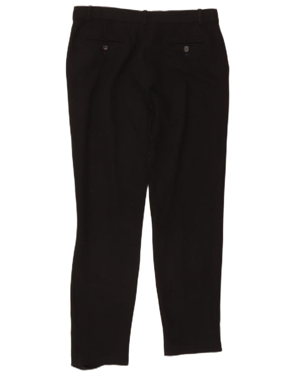 Massimo Dutti Damen Slim Chinohose EU 38 Small W28 L27 Schwarze Viskose