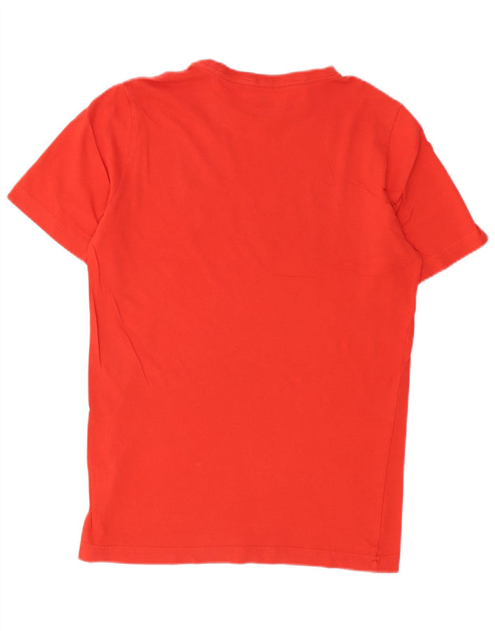 PUMA Herren Grafik T-Shirt Top Small Rot Baumwolle