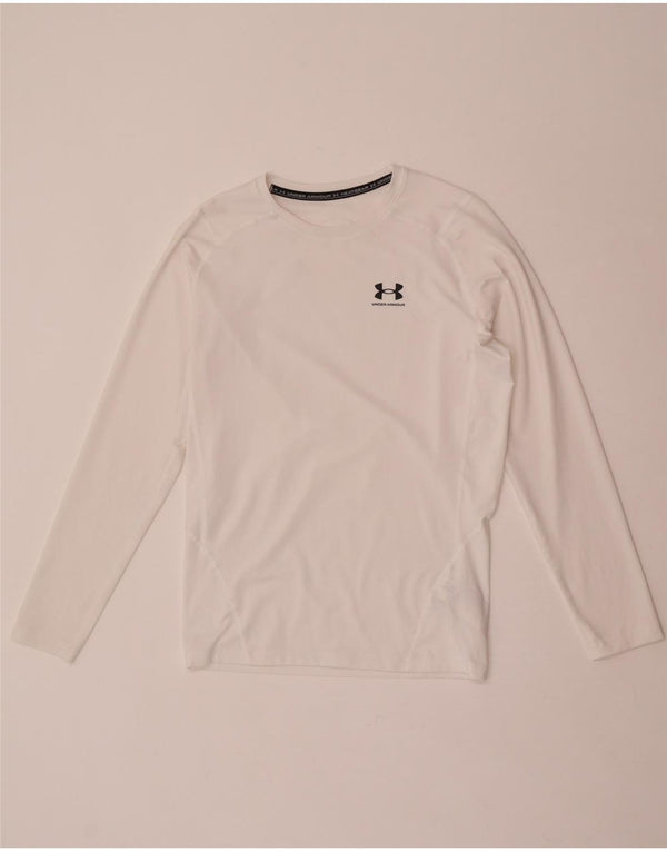 Under Armour Herren Heat Gear Top Langarm XL Weiß Polyester