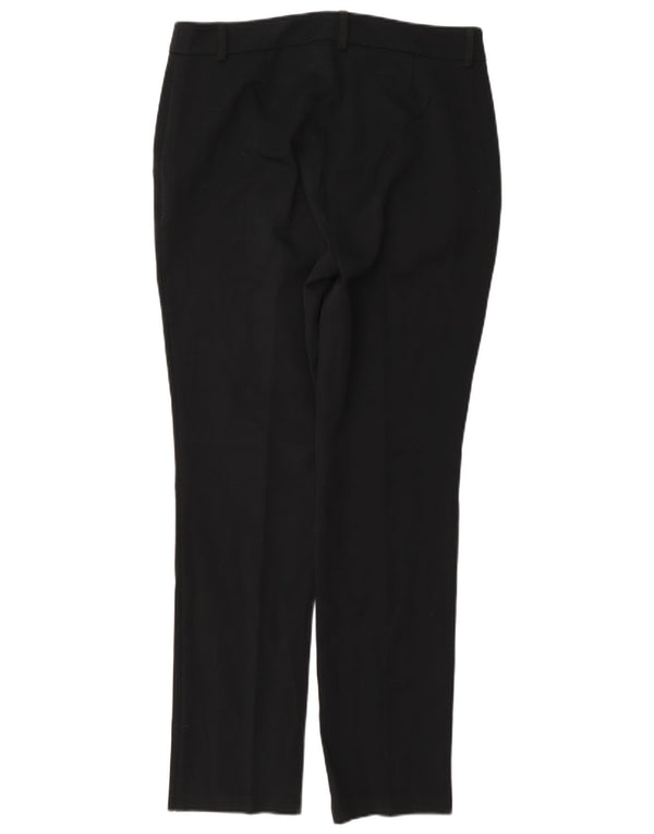 Marks & Spencer Damen Slim Casual Hose UK 12 Medium W30 L30 Schwarz