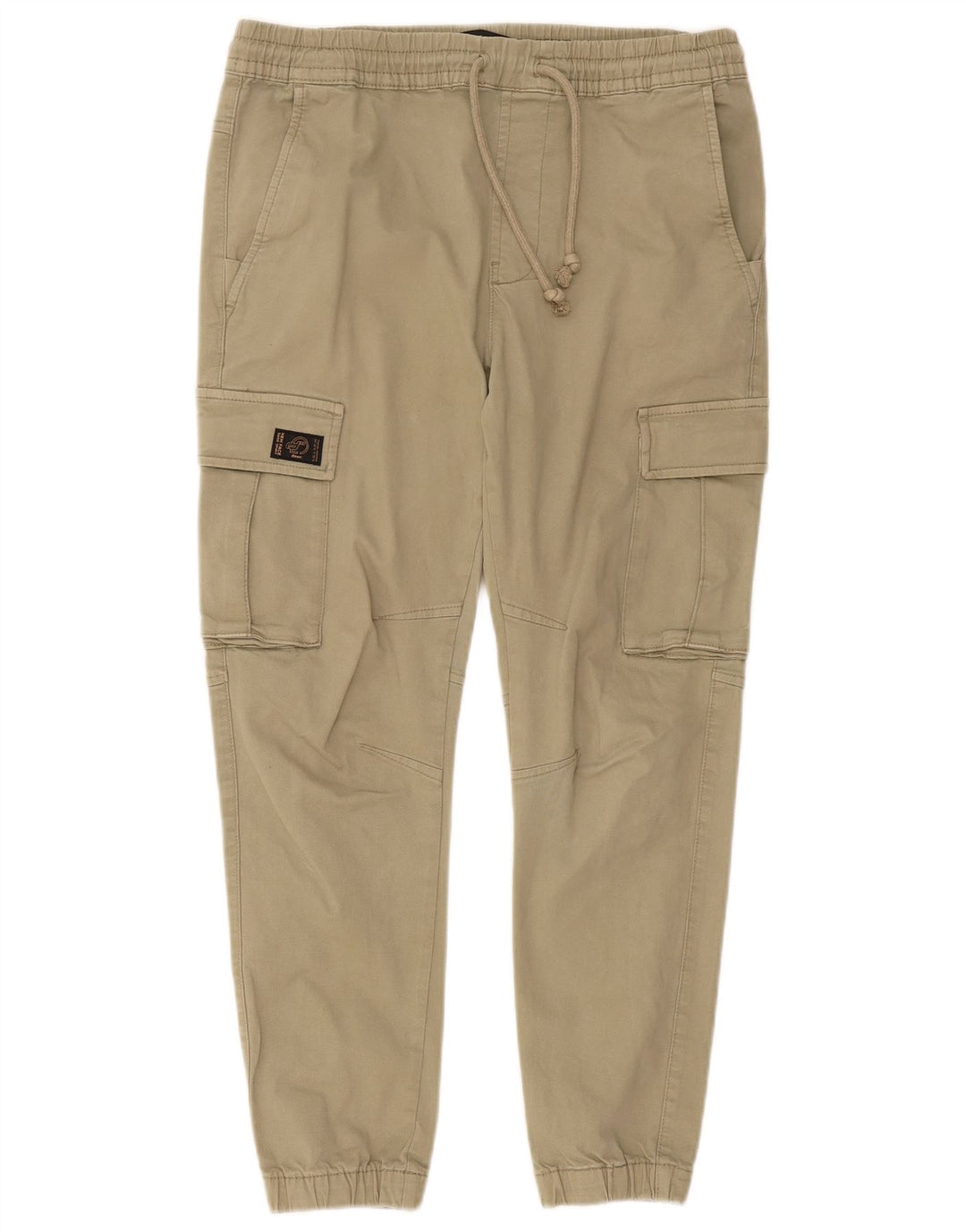Zara Herren-Jogger-Cargohose, Größe M, W31, L27, Khaki, Baumwolle