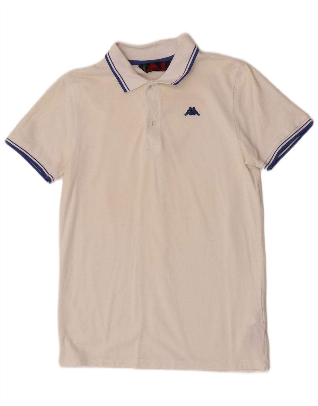Kappa Herren-Poloshirt aus mittelweißer Baumwolle