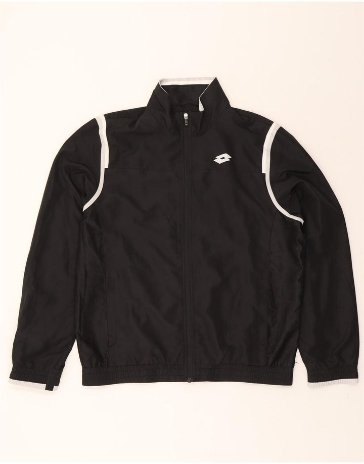 LOTTO Mens Full Tracksuit Large Black Polyester Vintage Lotto and Second-Hand Lotto from Messina Hembry 