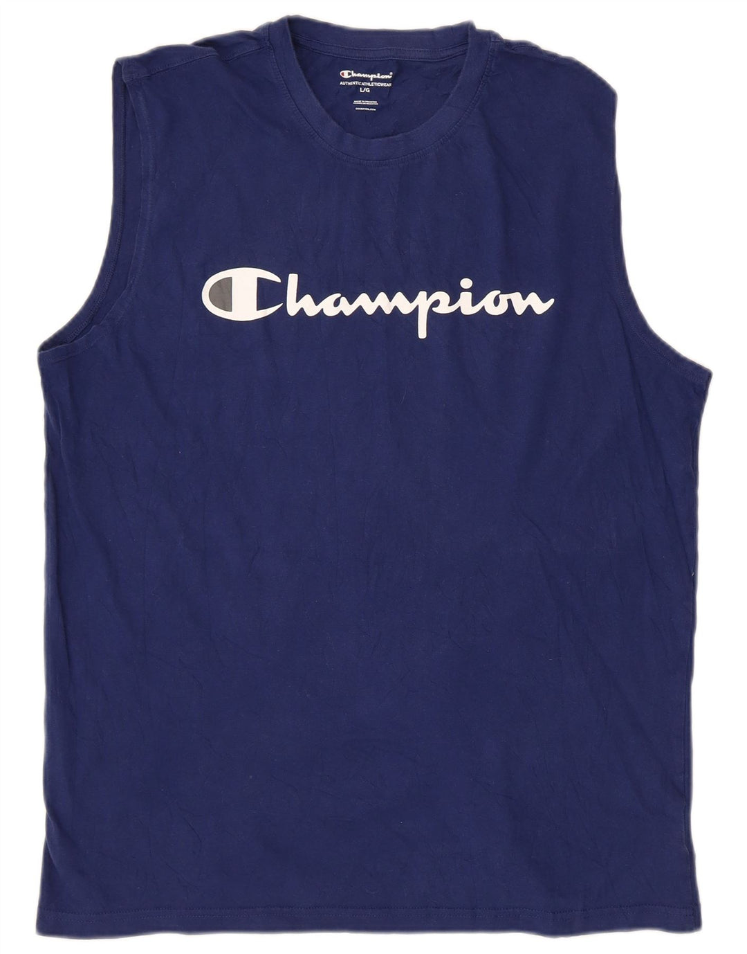 Champion Herren-T-Shirt mit Grafik, groß, marineblau, Baumwolle