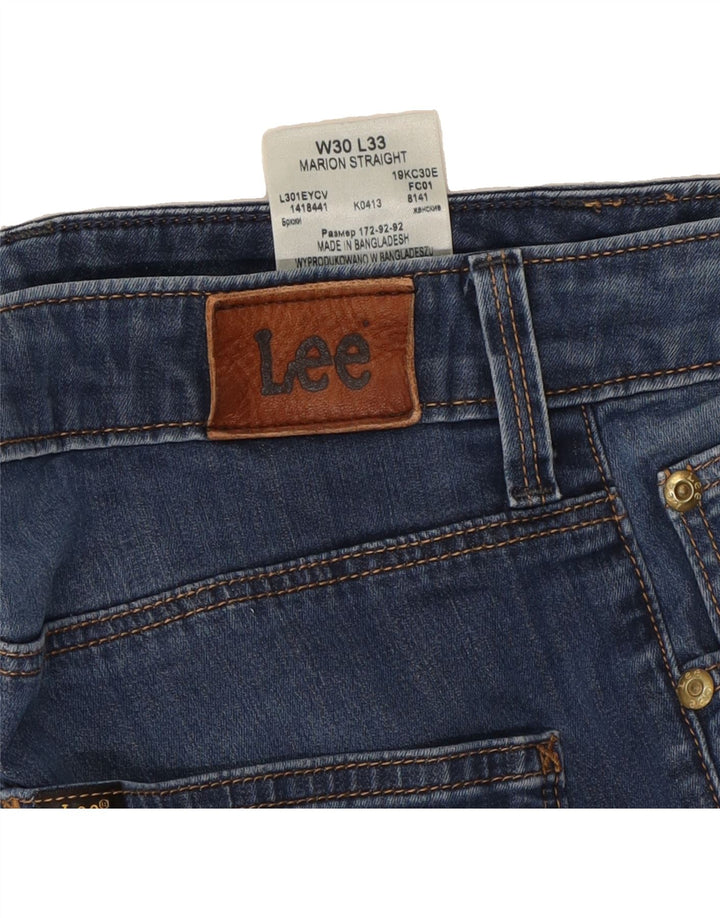 LEE Womens Marion Straight Jeans W30 L29 Blue Cotton Vintage Lee and Second-Hand Lee from Messina Hembry 