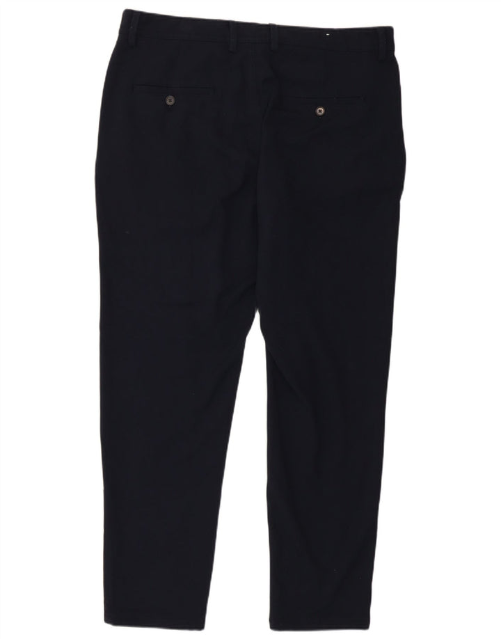 Zara Slim Chino-Hose für Herren, EU 44, Größe L, W34, L27, Marineblau, Polyester