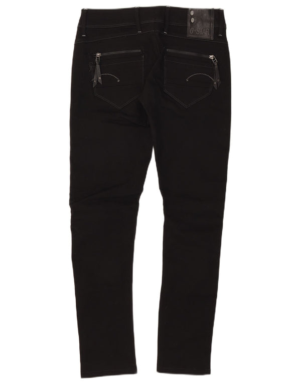 G-Star Damen 3301 Skinny Jeans W28 L29 Schwarz Polyester