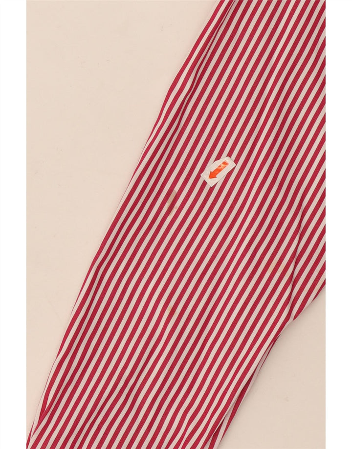 RALPH LAUREN Damenhemd US 4 Kleine rot gestreifte Baumwolle