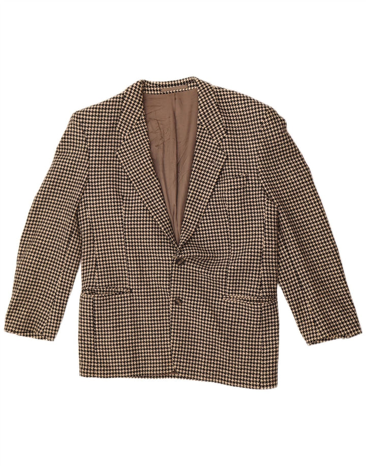 Alexander's Herren-Blazer mit 2 Knöpfen, Gr. 38, Mittelschwarz mit Hahnentrittmuster