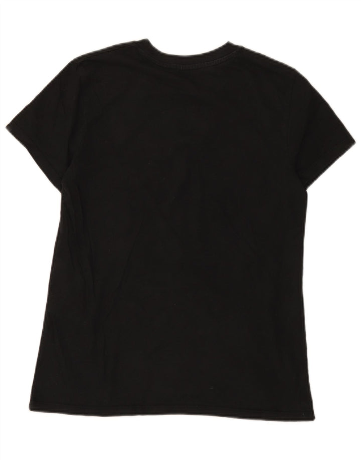 Levi's Damen T-Shirt Top UK 10 Small Schwarz Baumwolle