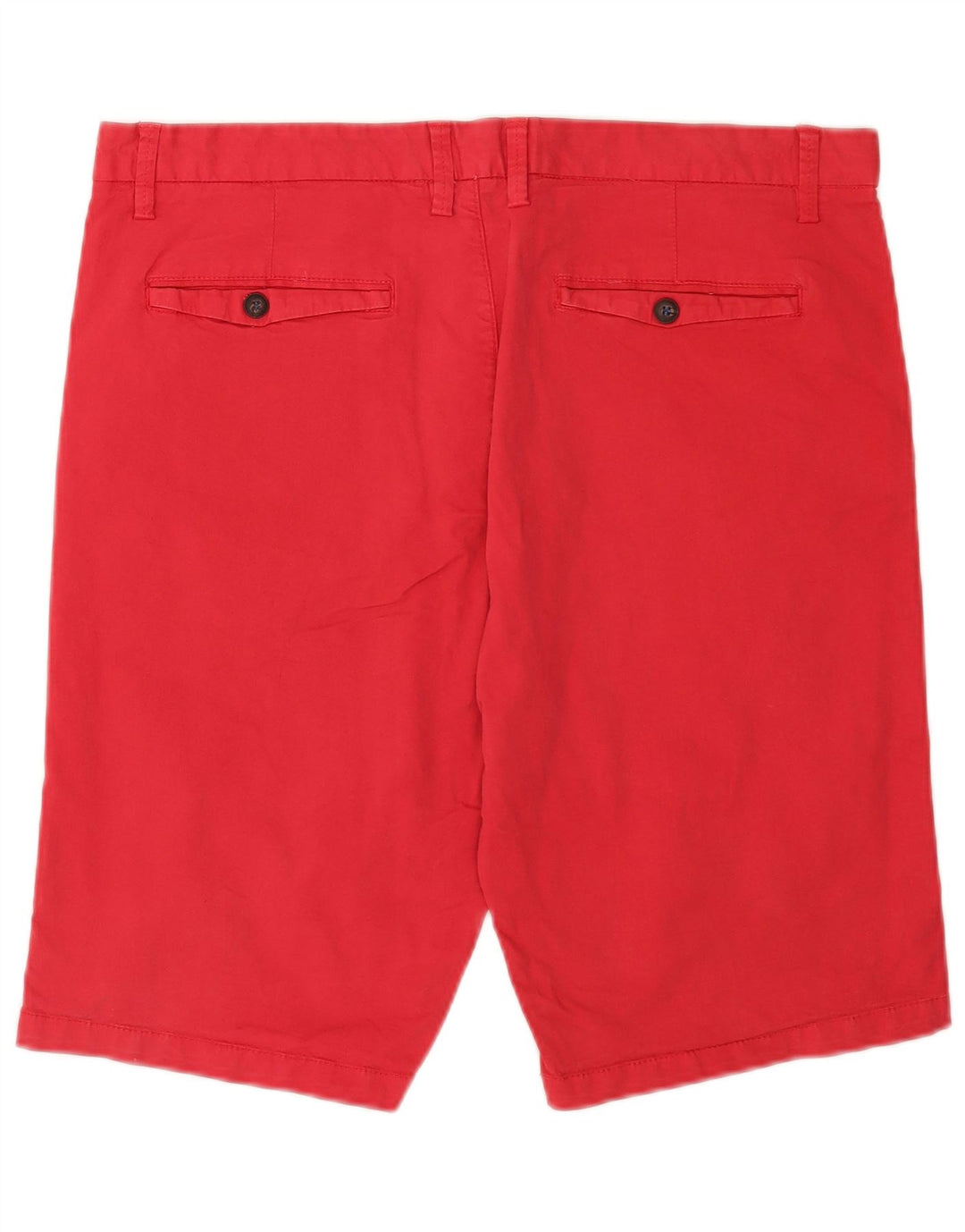 Brugi Herren-Chinoshorts mit normaler Passform, W38, XL, rote Baumwolle