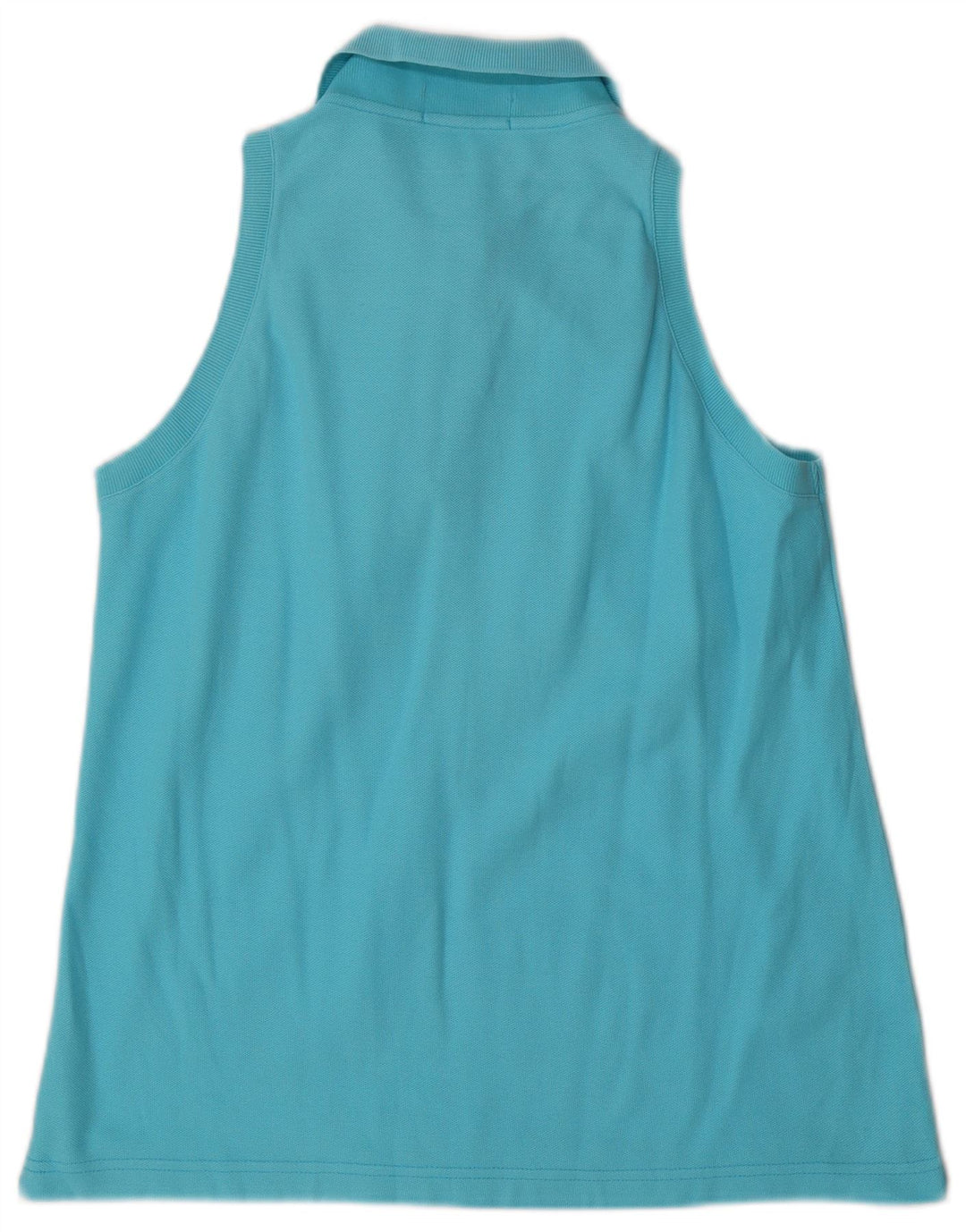 FILA Damen Ärmelloses Poloshirt IT 46 Large Blau Baumwolle