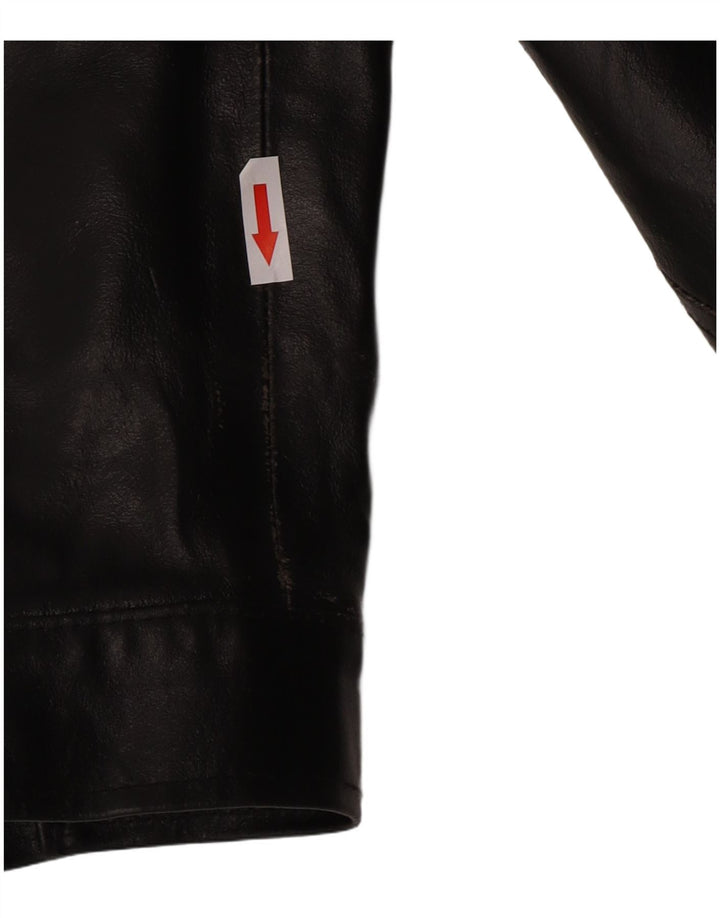 Vintage Herren Lederjacke EU 48 mittelschwarzes Leder
