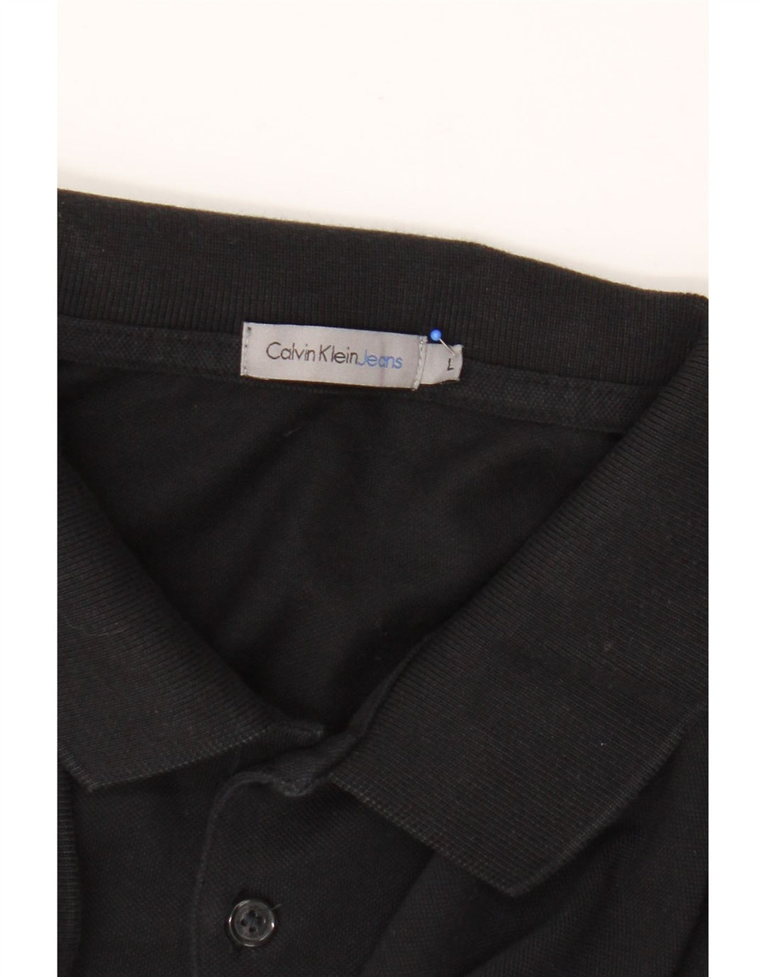 Calvin Klein Jeans Herren Poloshirt Large Schwarz