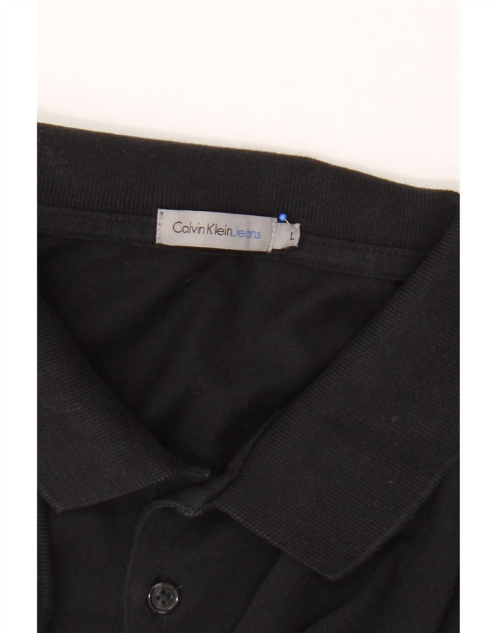Calvin Klein Jeans Herren Poloshirt Large Schwarz