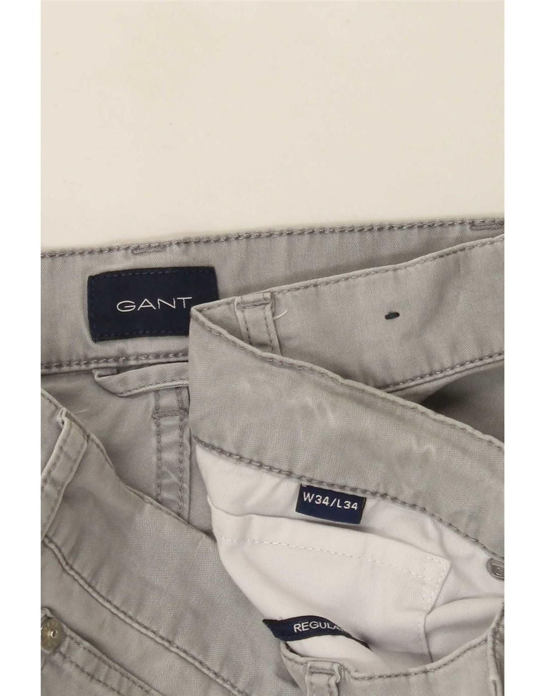 Gant Herren Normale Freizeithose W34 L34 Grau
