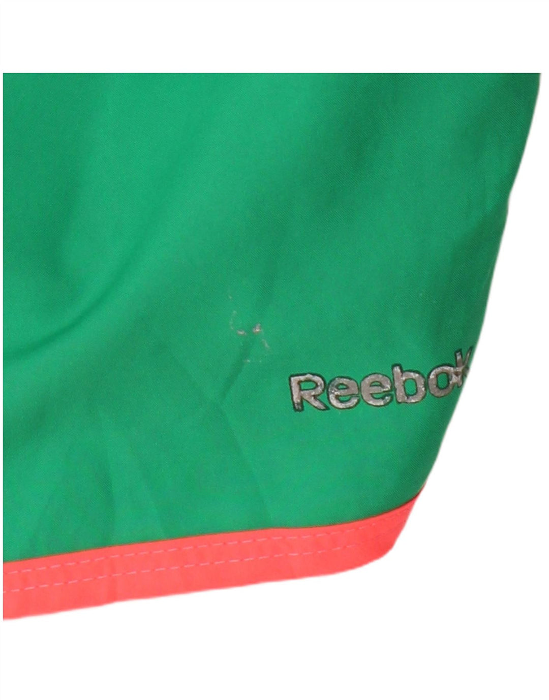 Reebok Damen Sportshorts UK 12 Mittelgrünes Colourblock-Polyester