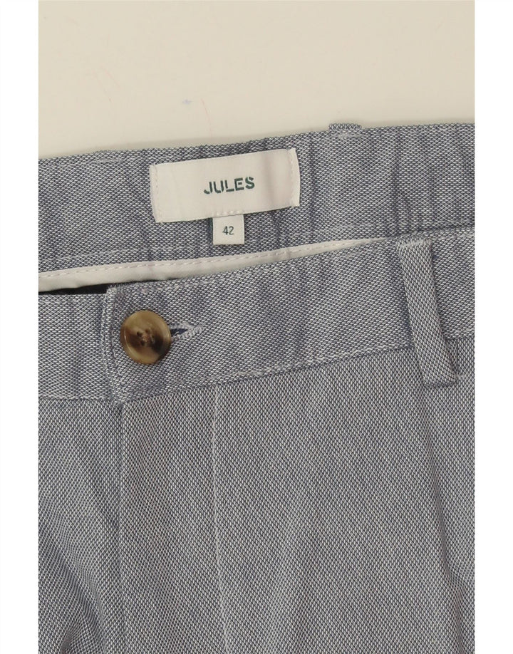 JULES Mens Slim Fit Chino Trousers W34 L27 Blue Vintage Jules and Second-Hand Jules from Messina Hembry 