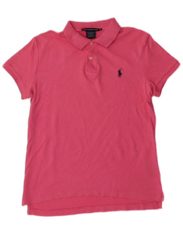 RALPH LAUREN Herren-Poloshirt aus mittelrosa Baumwolle
