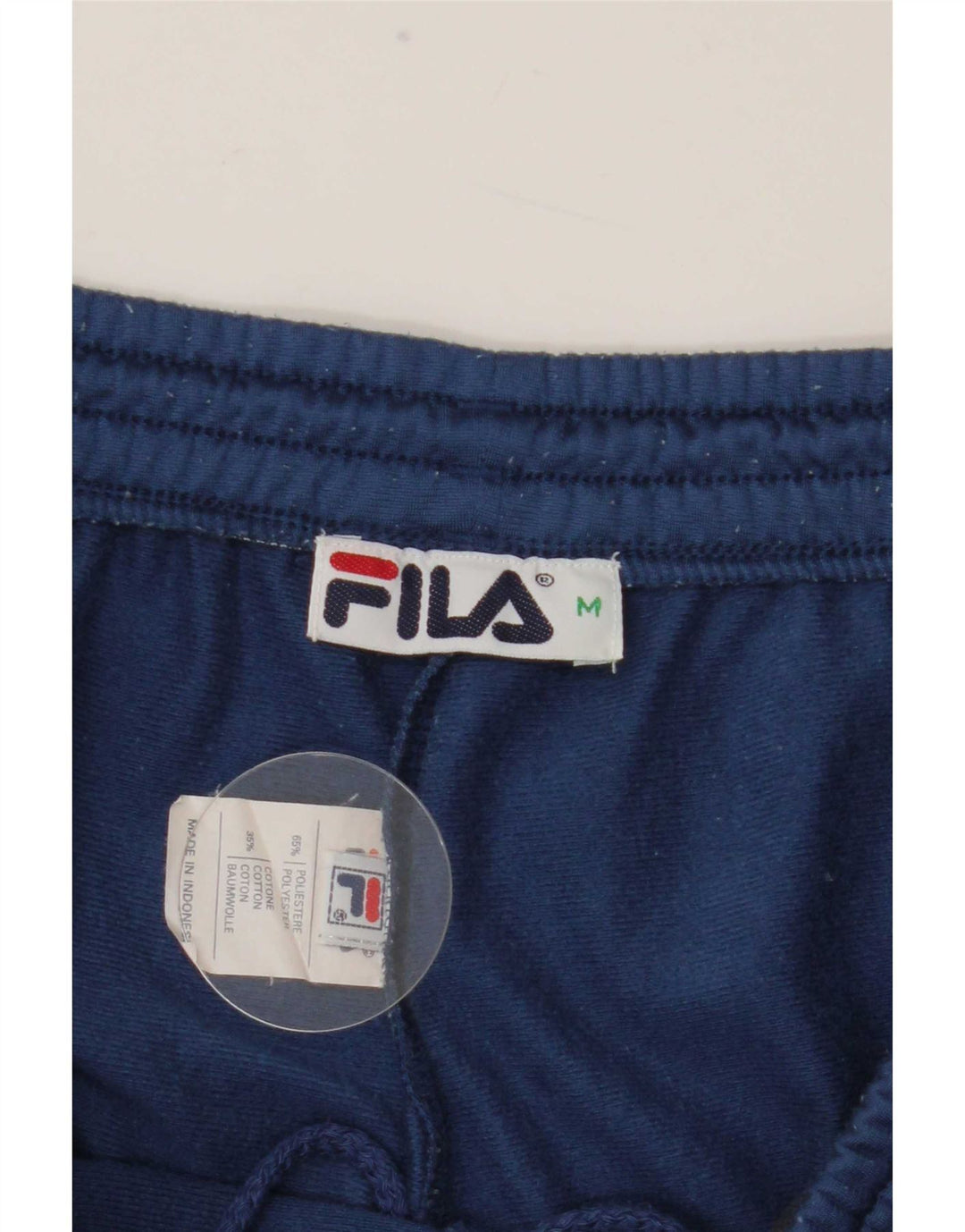 Fila Herren-Trainingshose aus mittelblauem Colourblock-Polyester