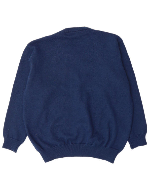 Swallow Herren-Pullover mit Rundhalsausschnitt, 2XL, Marineblau, Farbblock-Acryl