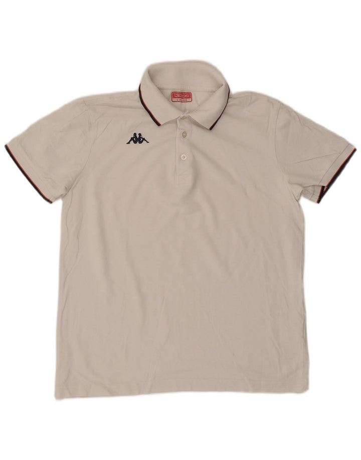 Kappa Herren Poloshirt Large Weiß