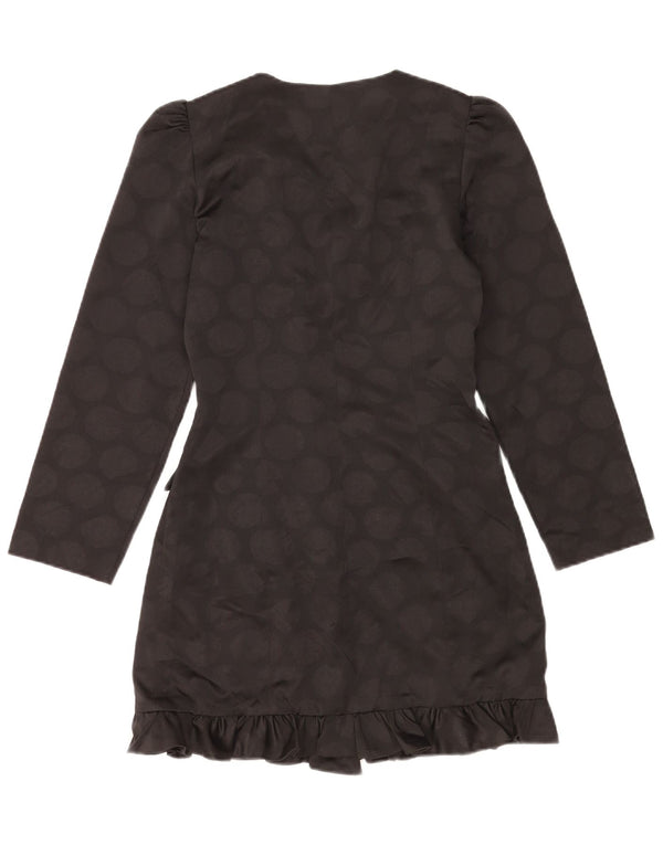Zweireihiger Blazer für Damen von Zara, Gr. 10, Größe S, Schwarz, geometrisch