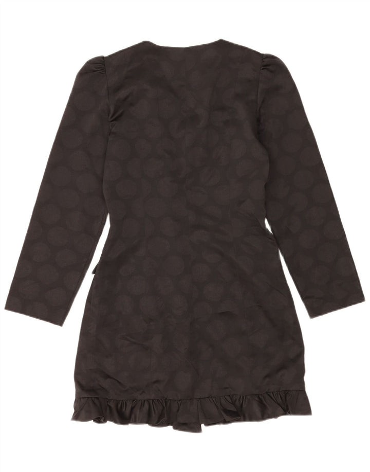 Zweireihiger Blazer für Damen von Zara, Gr. 10, Größe S, Schwarz, geometrisch