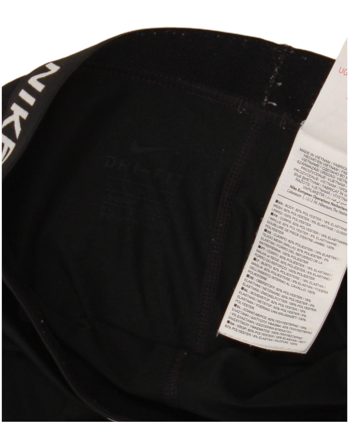 NIKE Dri Fit Grafik-Leggings für Mädchen, 13–14 Jahre, XL, schwarzes Polyester