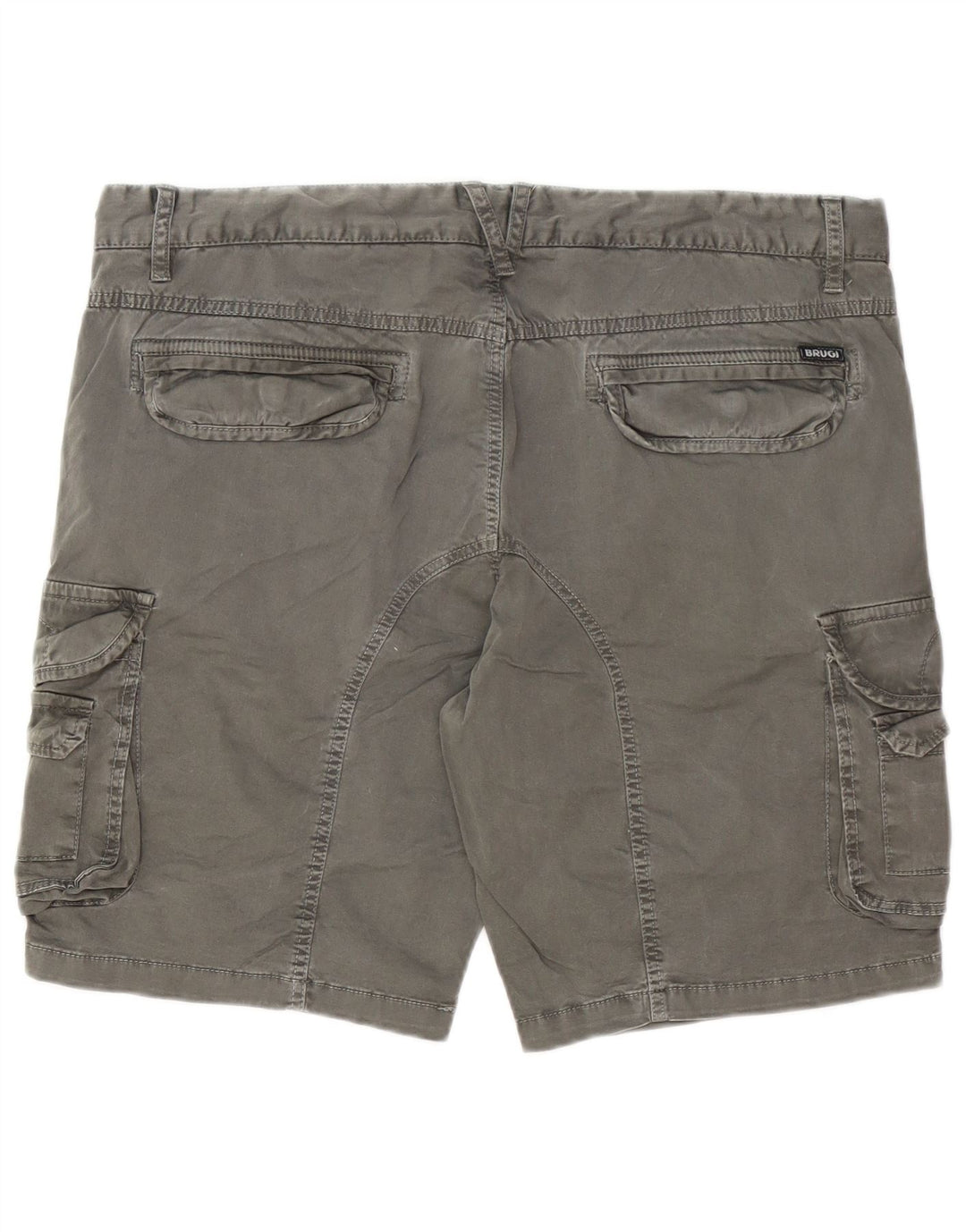 Brugi Herren Cargoshorts IT 52 XL W32 Graue Baumwolle