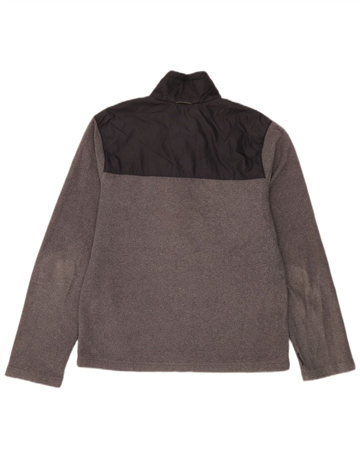 Columbia Herren Fleecejacke UK 38 Mittelgraues Colourblock-Polyester