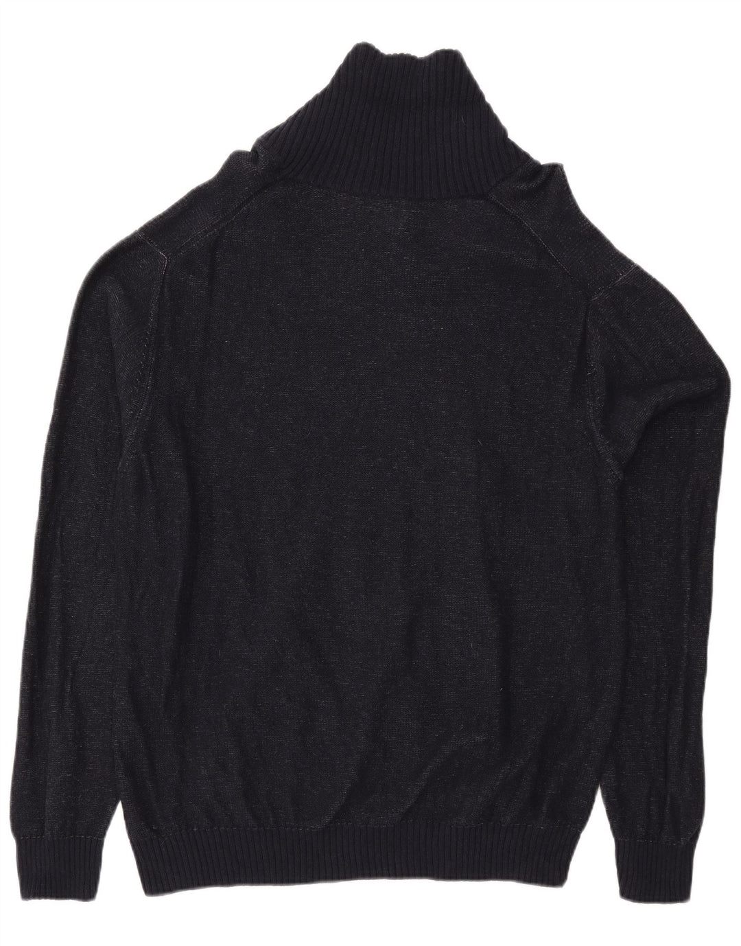 CHAPS Herren-Pullover mit Schalkragen, XL, Marineblau meliert