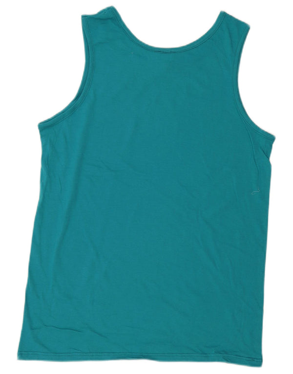 Kappa Herren-Weste-Top, groß, blaue Baumwolle