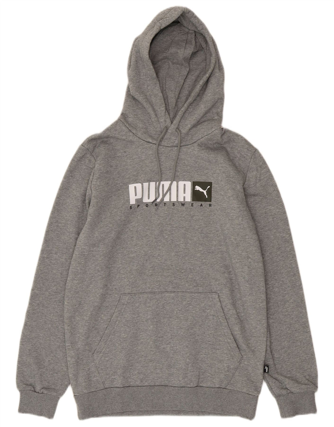 Puma Herren Graphic Hoodie Pullover Kleine graue Baumwolle