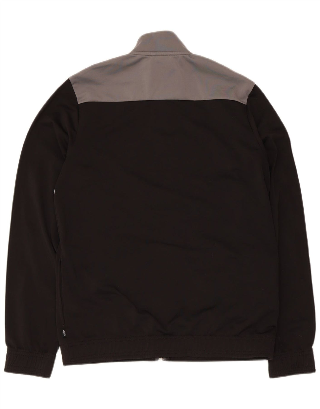 Puma Jungen-Trainingsanzug-Top-Jacke, 15–16 Jahre, schwarzes Farbblock-Polyester
