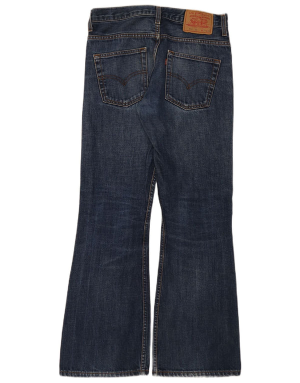 Levi's Damen 516 Flared Jeans W31 L32 Blaue Baumwolle