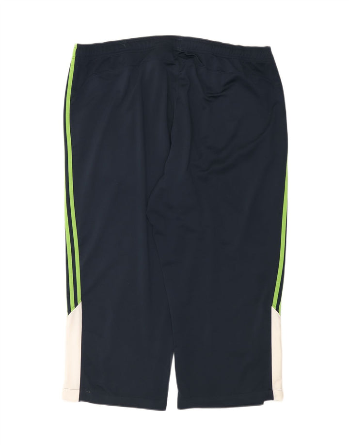 Adidas Herren Capri-Trainingshose 2XL Marineblau Colourblock Polyester