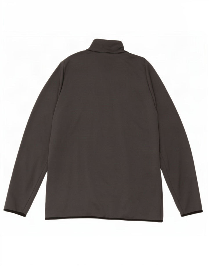 Nike Herren Dri Fit Pullover-Trainingsanzugoberteil mit Reißverschluss, Größe L, grau, Polyester