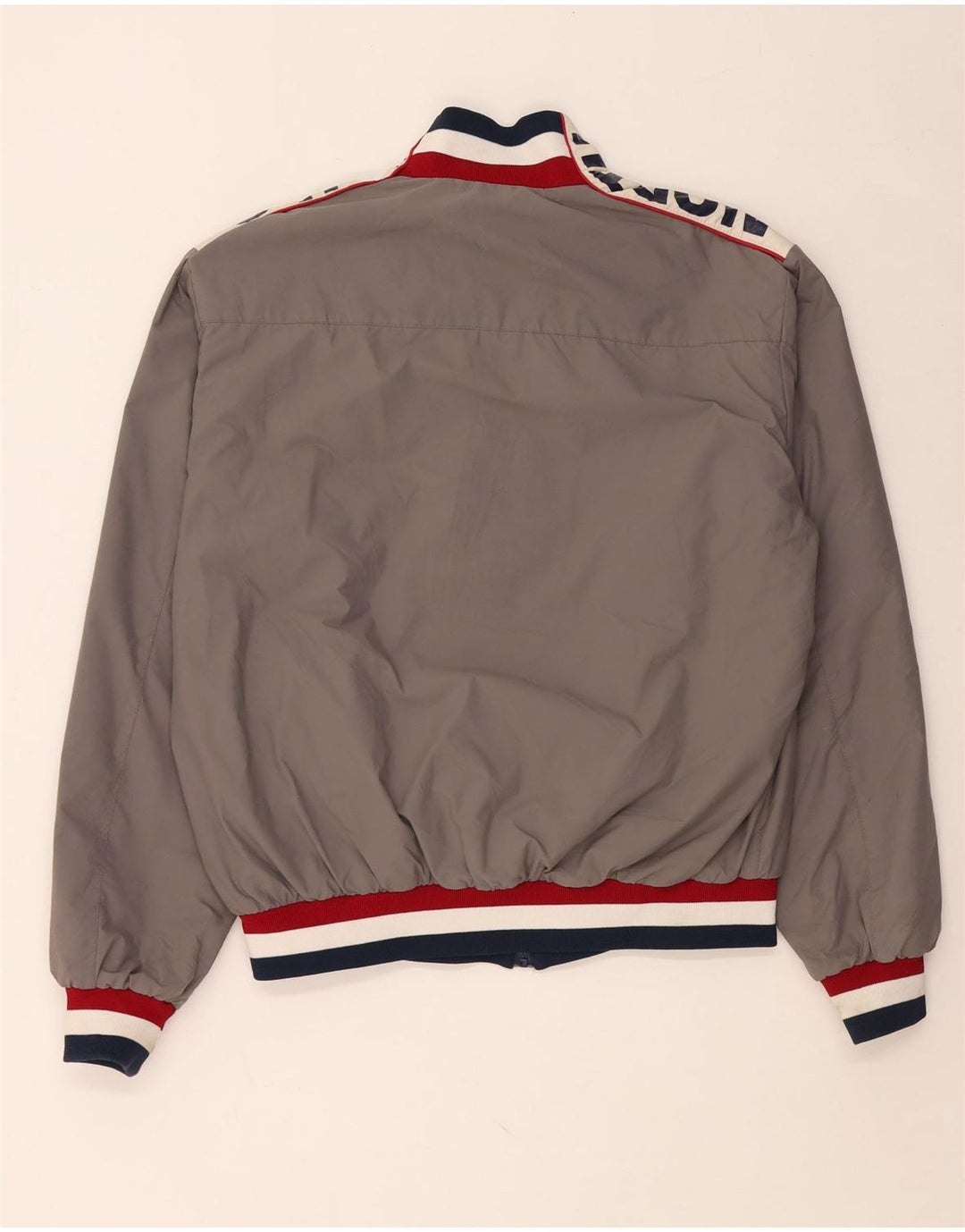 NORTH SAILS Grafische Herren-Bomberjacke UK 42 XL Graues Colourblock-Polyamid