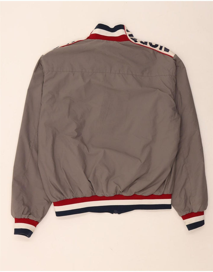 NORTH SAILS Grafische Herren-Bomberjacke UK 42 XL Graues Colourblock-Polyamid