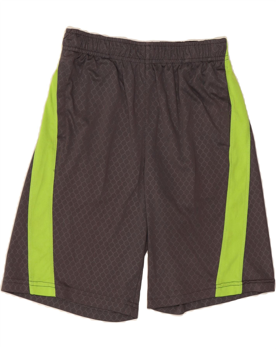 RUSSELL ATHLETIC Boys Dri-Power Sport Shorts 7-8 Years Medium Grey Vintage Russell Athletic and Second-Hand Russell Athletic from Messina Hembry 