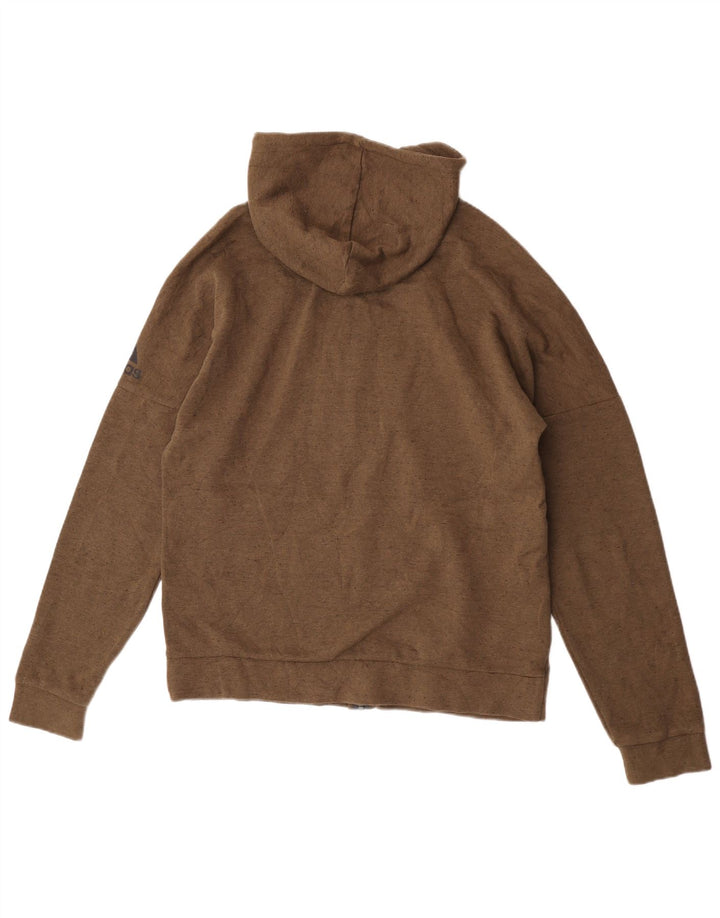Adidas Herren-Kapuzenpullover mit Reißverschluss, groß, braun