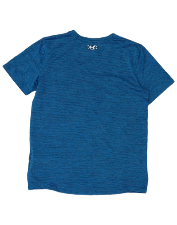 Under Armour Jungen-T-Shirt mit Grafik, 13–14 Jahre, XL, blaue Nadelstreifen