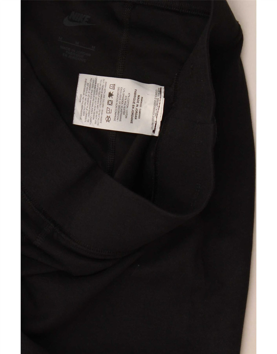 Nike Womens Graphic Leggings UK 12 Mittelschwarze Baumwolle