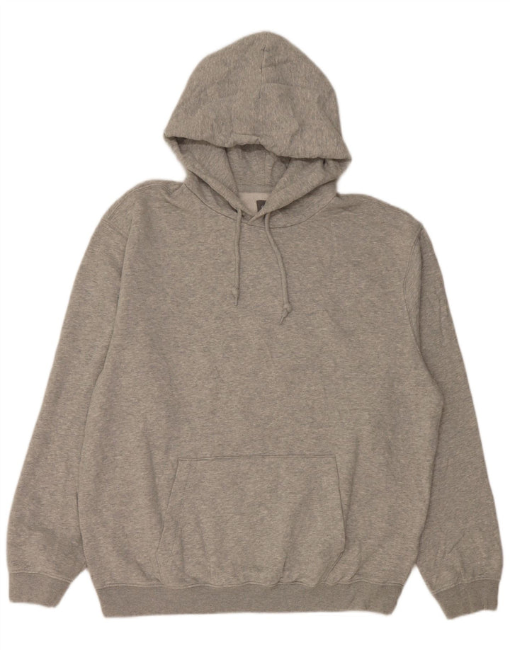 Gap Herren-Kapuzenpullover, groß, grau gesprenkelte Baumwolle