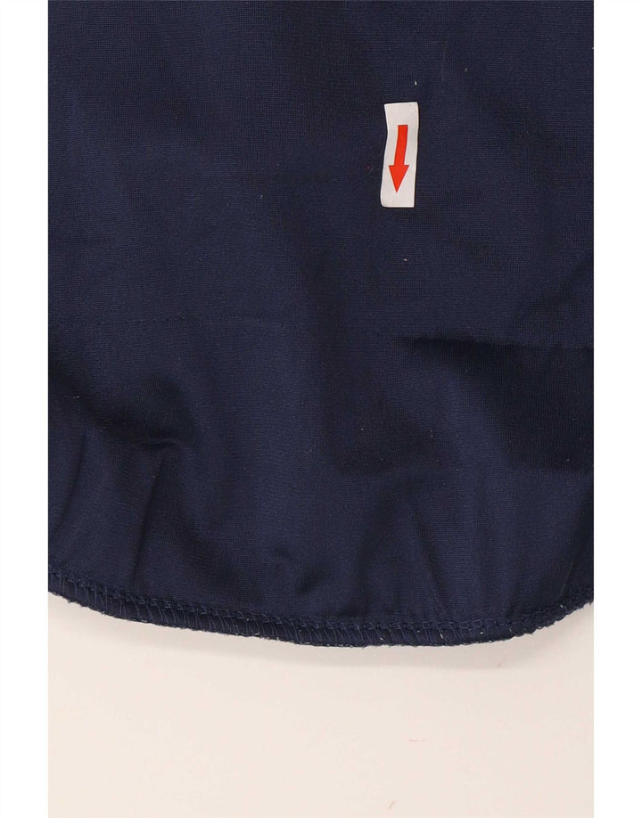 Asics Herren Grafik-Trainingsanzug-Topjacke, groß, Marineblau, Farbblock