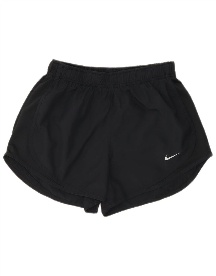 Nike Damen Dri Fit Sport Shorts UK 8 Small Schwarz Polyester