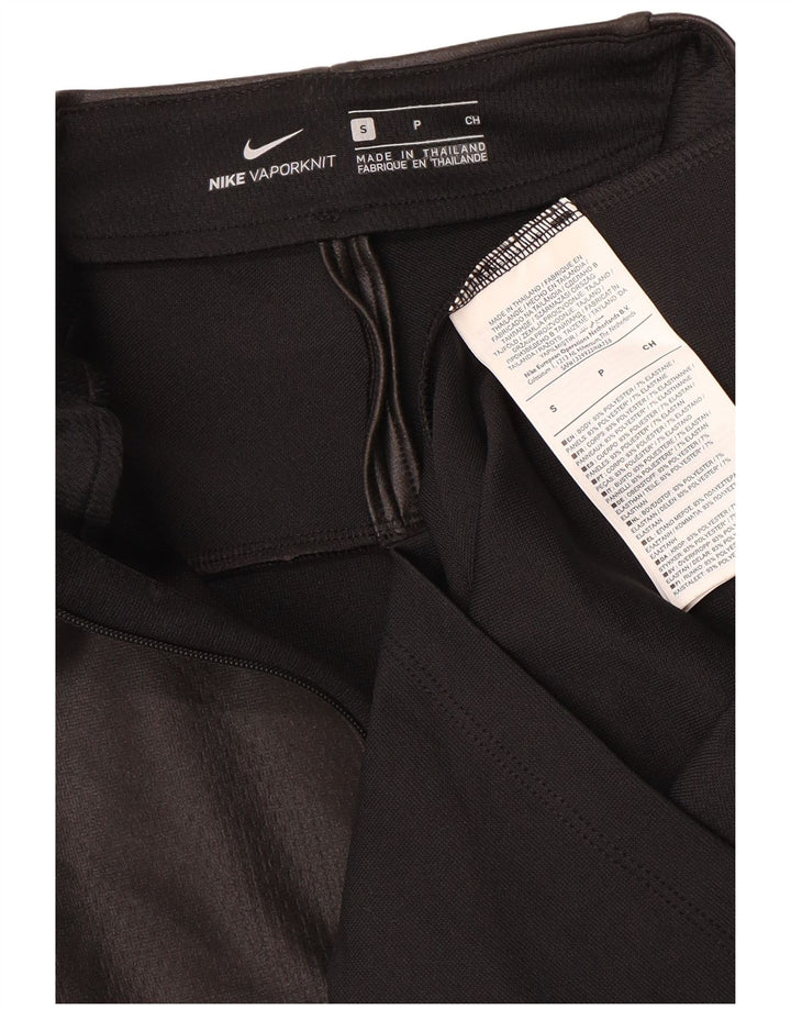 NIKE Herren-Trainingsanzug-Oberteil mit grafischem Reißverschluss und Rundhalsausschnitt, Größe S, Schwarz, Farbblock