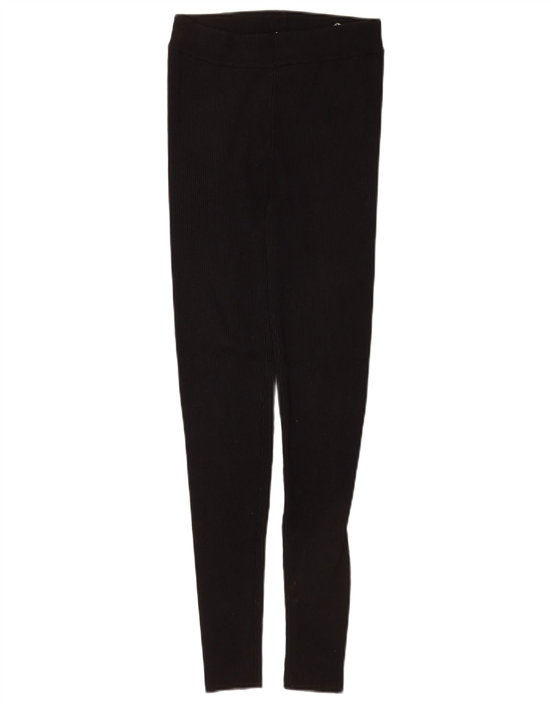 Zara Damen Leggings UK 8 Small Schwarz Viskose