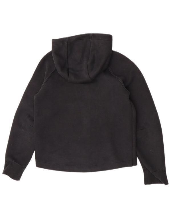 Nike Mädchen-Kapuzenpullover mit Reißverschluss, 10–11 Jahre, mittlere schwarze Baumwolle